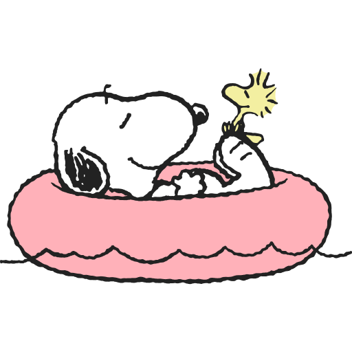Snoopy e Woodstock: una ciambella per due