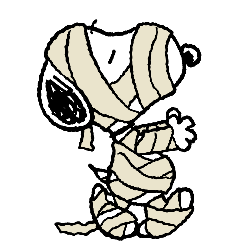 Snoopy la mummia