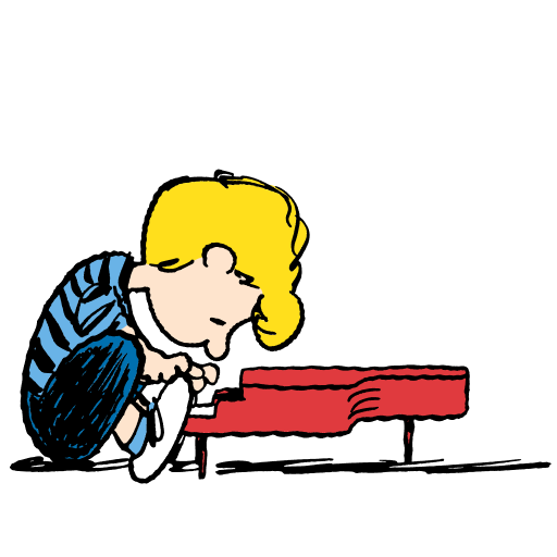 Schroeder al piano