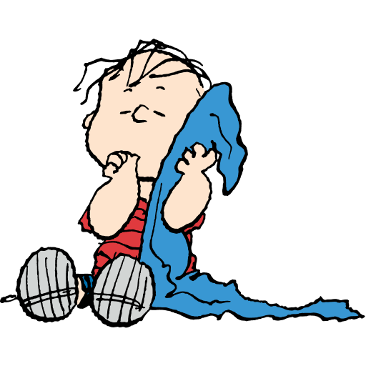 Linus e la sua coperta di sicurezza